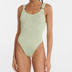 Hunza G  Domino swimsuit light green